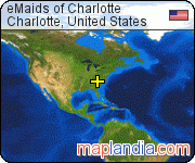 eMaids of Charlotte satellite map