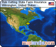 Rob Cutting State Farm Insurance satellite map