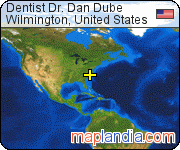 Dentist Dr. Dan Dube satellite map