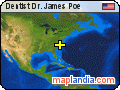 Dentist Dr. James Poe satellite map