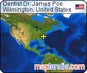 Dentist Dr. James Poe satellite map