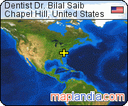 Dentist Dr. Bilal Saib satellite map