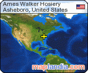 Ames Walker Hosiery satellite map
