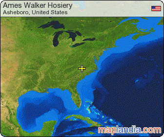 Ames Walker Hosiery satellite map