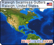 Raleigh Seamless Gutters satellite map