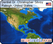 Dentist Dr. Christopher Silvoy satellite map