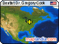 Dentist Dr. Gregory Cook satellite map