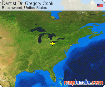 Dentist Dr. Gregory Cook satellite map