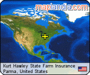 Kurt Hawley State Farm Insurance satellite map