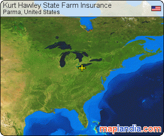 Kurt Hawley State Farm Insurance satellite map