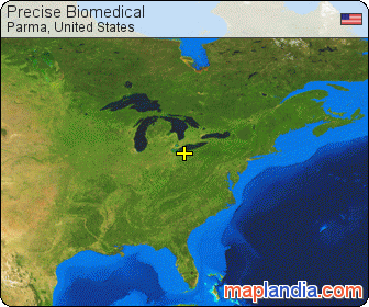 Precise Biomedical satellite map