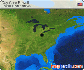 Day Care Powell satellite map