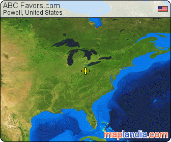 ABC Favors.com satellite map