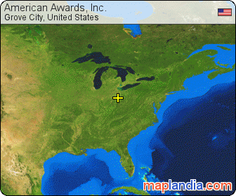 American Awards, Inc. satellite map