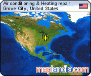 Air conditioning & Heating repair satellite map