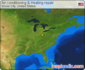 Air conditioning & Heating repair satellite map