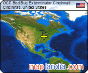 OCP Bed Bug Exterminator Cincinnati satellite map