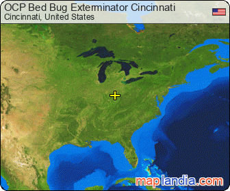 OCP Bed Bug Exterminator Cincinnati satellite map