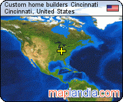 Custom home builders Cincinnati satellite map