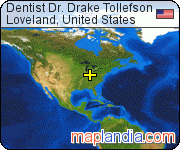Dentist Dr. Drake Tollefson satellite map