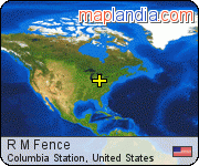 R M Fence satellite map