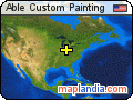 Able Custom Painting satellite map