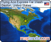 Flying Ace Express Car Wash satellite map