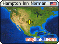 Hampton Inn Norman satellite map