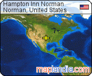 Hampton Inn Norman satellite map