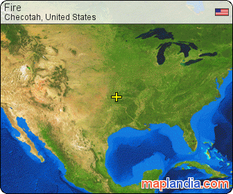 Fire satellite map