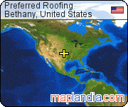 Preferred Roofing satellite map