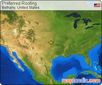 Preferred Roofing satellite map