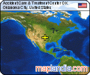 Accident Care & Treatment Center OK satellite map