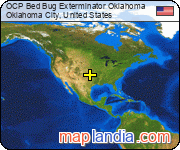 OCP Bed Bug Exterminator Oklahoma satellite map