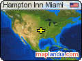 Hampton Inn Miami satellite map