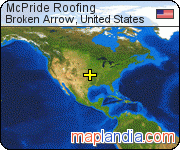 McPride Roofing satellite map