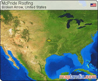 McPride Roofing satellite map