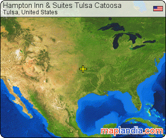 Hampton Inn & Suites Tulsa Catoosa satellite map