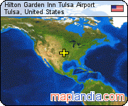 Hilton Garden Inn Tulsa Airport satellite map