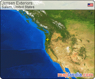 Jensen Exteriors satellite map