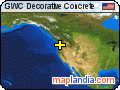 GWC Decorative Concrete satellite map