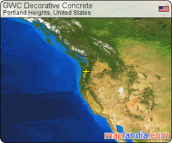 GWC Decorative Concrete satellite map