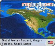 Global Arena - Portland, Oregon satellite map