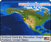 Kirkland Dentistry Beaverton Oregon satellite map