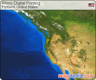 Rhino Digital Printing satellite map