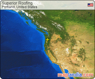 Superior Roofing satellite map