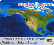 Timber Dental East Burnside satellite map