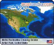 Metro Restoration Cleaning Service satellite map