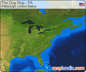 The Dog Stop - PA satellite map