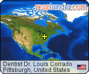 Dentist Dr. Louis Corrado satellite map